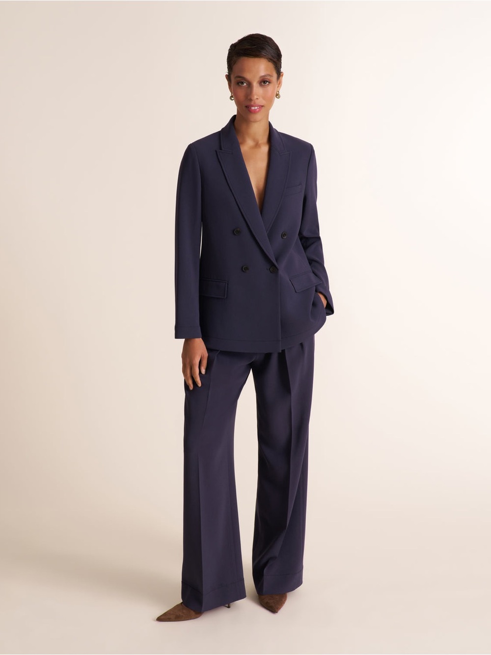MM.LaFleur O'Hara Effortless Blazer color- Oxford